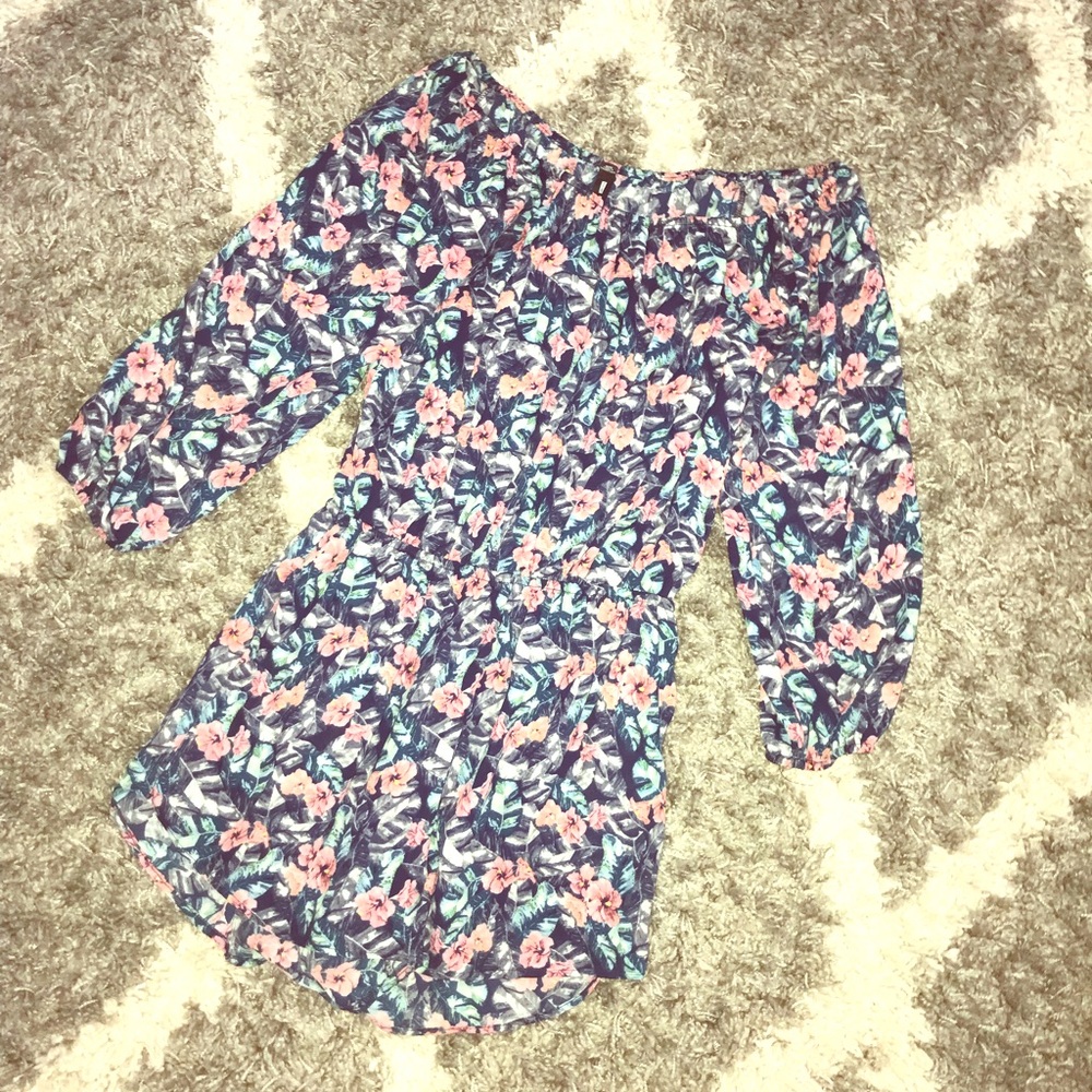 Design Lab Floral Romper View 2
